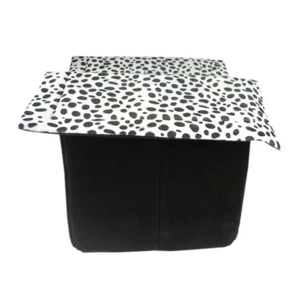 Husdjurshus - Ej specificerat - Dubbelrum - Bomullsfleece - 55x40x42 cm - Liten hund