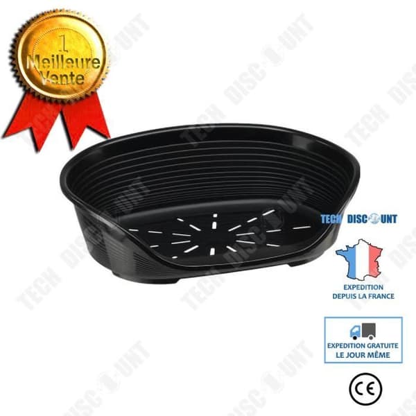 TD® plast kattkoja plast hundkoja utomhuskorg för katt och hund, plastkoja 49x36x17,5 cm