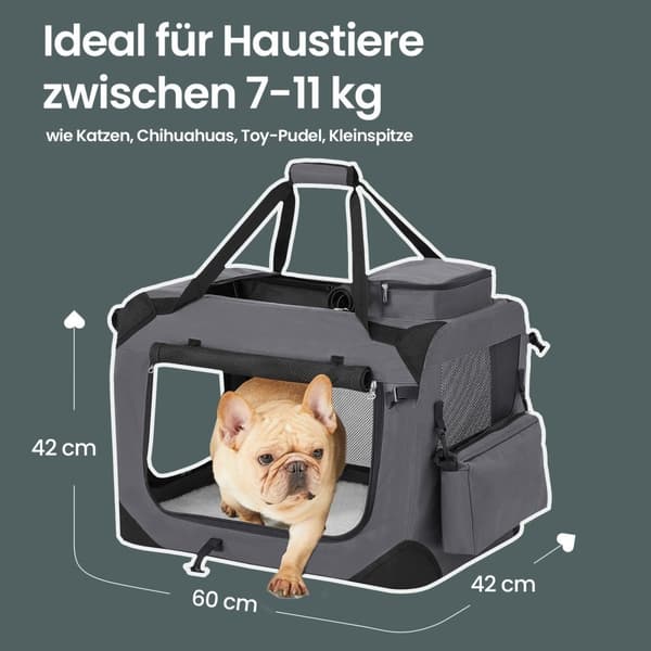 Opvouwbare hondenbox, hondentransportbox, hondentas
