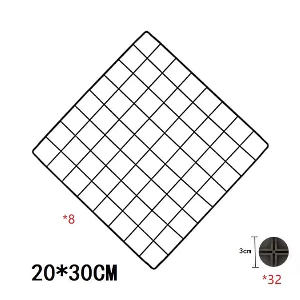 DIY Kattebur, Rummelig Design, Flere Konfigurationsmuligheder,8stk 20x30cm-a