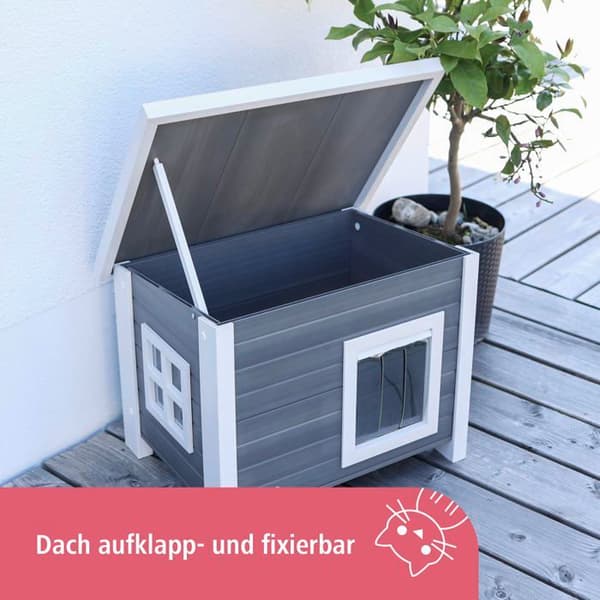Kennel Kerbl - 81636 - Hus för katter Hund Kennel Balkong Trädgård Uteplats Terrass Utomhus