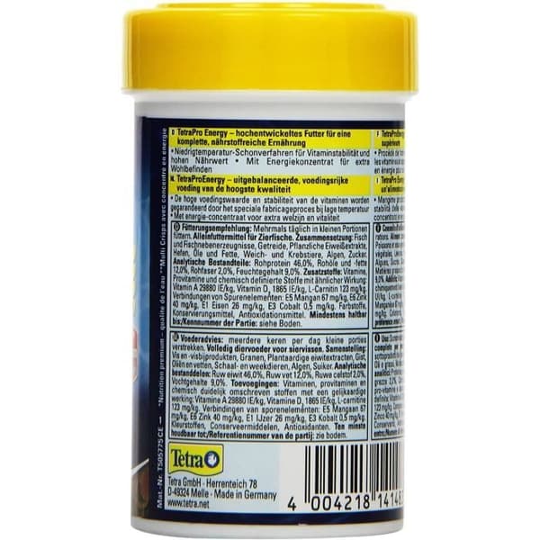 Mat - Tetra - Pro Energy Premium - 100 ml - Exotisk fisk - Vuxen