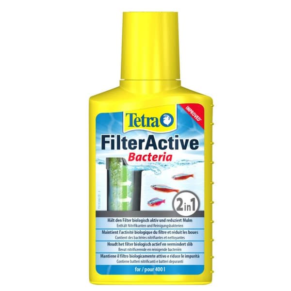 Akvariumbehandlingsprodukt - Tetra - Filteractive 100ml - Kalltvattenfisk - 100ml - Effektiv