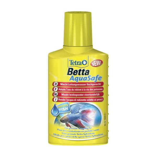 Akvariumbehandlingsprodukt - Tetra - Aquasafe 100 Ml - Exotisk fisk - 100 Ml - Gul