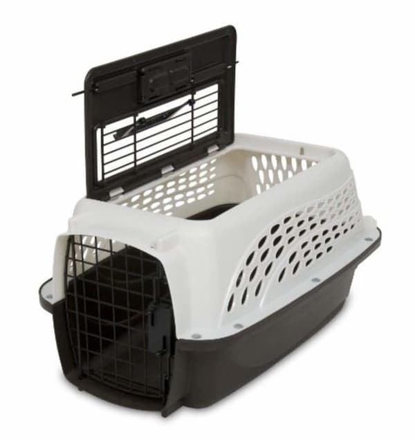 Petmate Kennel - 598521 - 2-dörrars topplast kattkennel, 19"