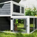 Miniatyrbillede 9 af 9: Kaninbur, 122x95x93.5 cm, Grå
