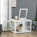 Miniatyrbillede 2 af 9: Hundebur, 80x50x56.5 cm, Hvid