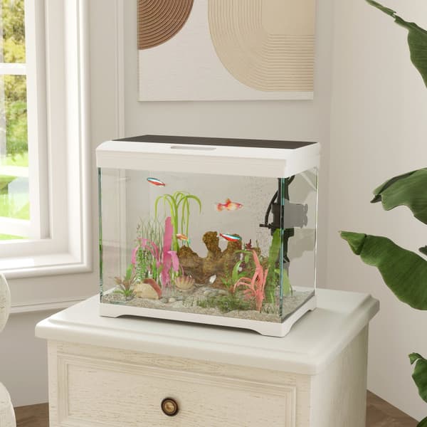 Akvarium, 35x21x31 cm, Vit