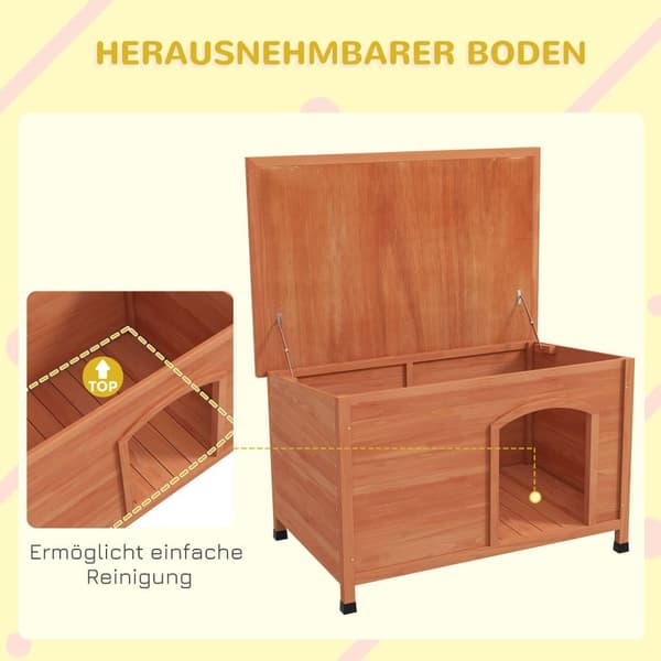 Hundhus, 100x65.5x68 cm, Grå
