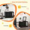 Miniatyrbillede 4 af 9: Hundebur, 80x50x56.5 cm, Sort