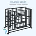 Miniatyrbillede 9 af 9: Hundebur, 94x58x78 cm, Sort
