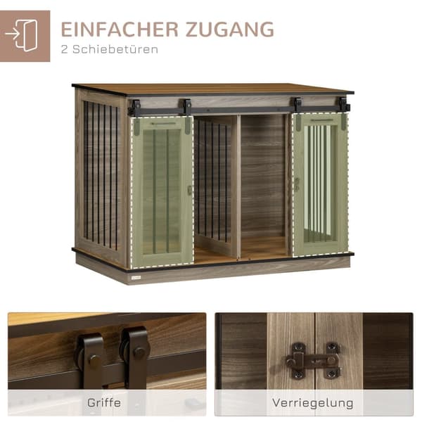 Hundebur, 120x60x88.5 cm, Eg