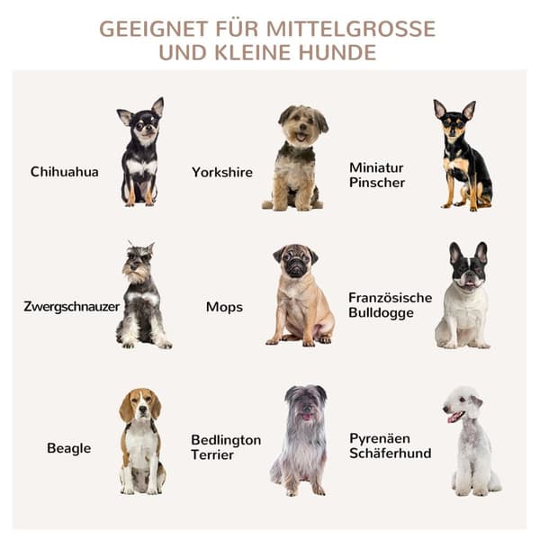 Hundbur, 80x55x71 cm, Ek+Svart
