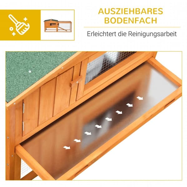 Lille Dyreindhegning, 156x58x68 cm, Orange