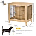 Miniatyrbillede 3 af 9: Hundebur, 81x58.5x76 cm, Natur