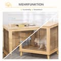 Miniatyrbillede 4 af 9: Hundebur, 81x58.5x76 cm, Natur