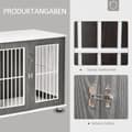 Miniatyrbillede 5 af 9: Hundehus, 85x55x75 cm, Grå+Hvid
