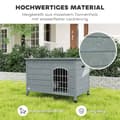 Miniatyrbild 4 av 11: Rootz Dog House - Pet Hut - Dog Box - Fir Wood, enkel rengöring - 80 cm x 55 cm x 53,5 cm