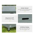 Miniatyrbild 6 av 11: Rootz Dog House - Pet Hut - Dog Box - Fir Wood, enkel rengöring - 80 cm x 55 cm x 53,5 cm