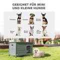 Miniatyrbild 8 av 11: Rootz Dog House - Pet Hut - Dog Box - Fir Wood, enkel rengöring - 80 cm x 55 cm x 53,5 cm