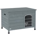 Miniatyrbild 10 av 11: Rootz Dog House - Pet Hut - Dog Box - Fir Wood, enkel rengöring - 80 cm x 55 cm x 53,5 cm