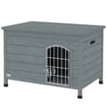 Miniatyrbild 1 av 11: Rootz Dog House - Pet Hut - Dog Box - Fir Wood, enkel rengöring - 80 cm x 55 cm x 53,5 cm