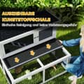 Miniatyrbillede 5 af 11: Rootz 2 Level Rabbit Stable - Hutch - Bunny House - Winter -Proof, Easy Clean - 122 cm x 95 cm x 93,5 cm