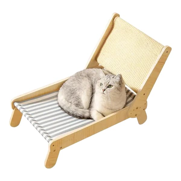 Katt Lounge Stol, Justerbar i 4 Positioner, Sisal Klösträd, Inomhusbruk