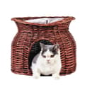 Miniatyrbild 1 av 2: Kattbädd, Dubbellagersdesign, Bekväma Kuddar,Te Brun