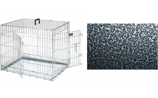 Topmast Dog Crate Premium Black Silver Coating