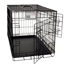 DOGINOX BÄNK 2-DÖRS SVART 62X44,5X51,5 CM