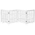 Pikkukuva 1 / 4: Rootz Pet Gate - Puinen portti - Koiraportti - Turvaportti - Valkoinen - 305 x 35,5 x 82 cm