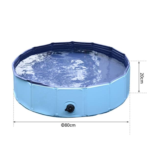 Rootz Dog Bath - Sininen - PVC - 31,5 cm x 31,5 cm x 7,87 cm