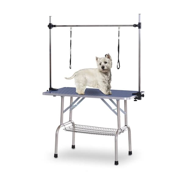 Rootz Animal Care -pöytä - musta - kumi, Mdf, metalli - 42,12 cm x 23,62 cm x 66,93 cm