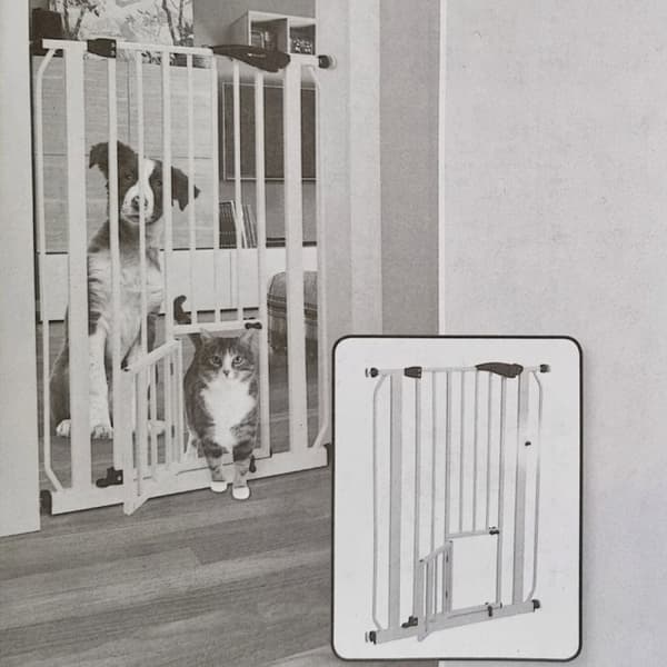 Topmast Stair Gate Santorini - Utan borrning - Klämbekräftelse - Höjd 80 cm