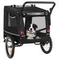 Miniatyrbillede 4 af 11: Cykeltrailer til hunde WoofRider, foldbar, op til 40 kg - sort