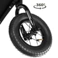Miniatyrbillede 6 af 11: Cykeltrailer til hunde WoofRider, foldbar, op til 40 kg - sort