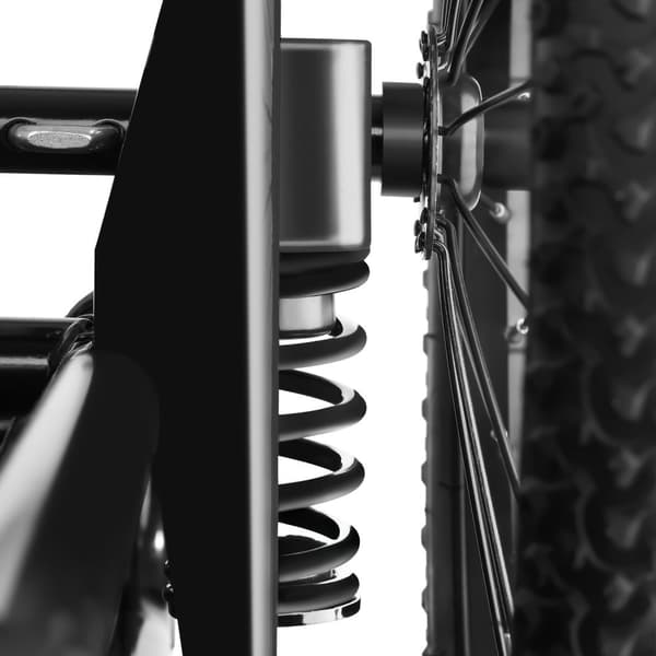Cykeltrailer til hunde WoofRider, foldbar, op til 40 kg - sort