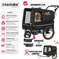 Miniatyrbillede 2 af 11: Cykeltrailer til hunde WoofRider, foldbar, op til 40 kg - sort