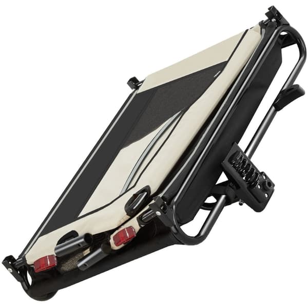 Cykeltrailer til hunde WoofRider, foldbar, op til 40 kg - beige
