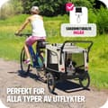 Miniatyrbild 4 av 11: Cykelvagn till hund WoofRider, hopfällbar, upp till 40 kg - beige
