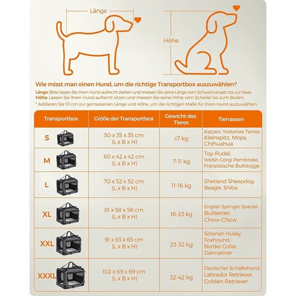 Rootz XL Grå Hundeboks - Kæledyrsbærer - Rejsekasse - Metalramme - Plysinteriør - PVC-belægning - 81 cm x 58 cm x 58 cm - Sammenfoldelig - Letvægts -