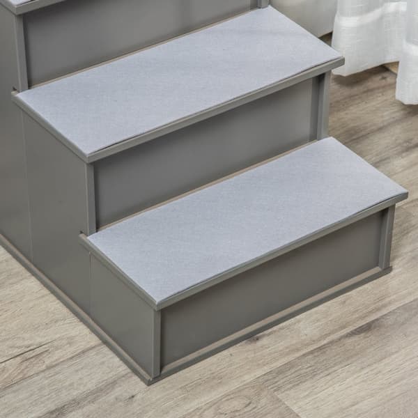 Rootz Pet Stairs - Hundtrappor - Kattstege - Förbättrar rörligheten - 40L x 59W x 54,2H cm