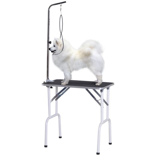 Pälsvårdsbord, 81x48x80 cm, Svart