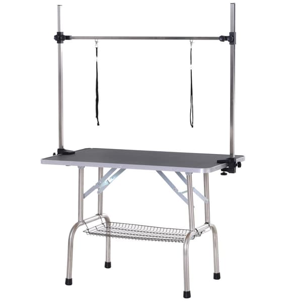 Pälsvårdsbord, 107x60x170 cm, Svart