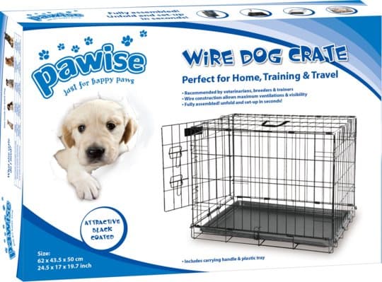 Pawise Wire Dog Crate - Lätt att montera och fälla tillbaka i några steg.