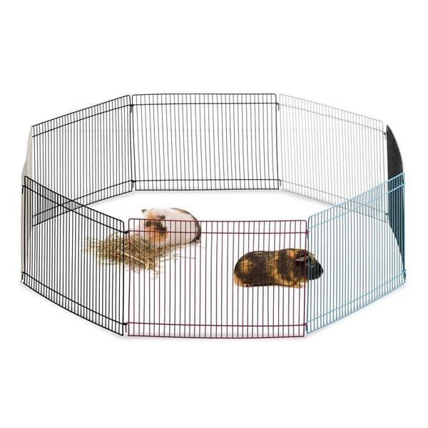 Inhägnad för Små Djur - Relaxdays - 8 delar - Flerfärgad - 24 cm Hög - Oktagonal