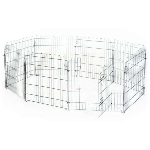 Rootz Outdoor Enclosure Puppy Run - Zilver - Metaal - cm x 24,8 cm x 35,83 cm