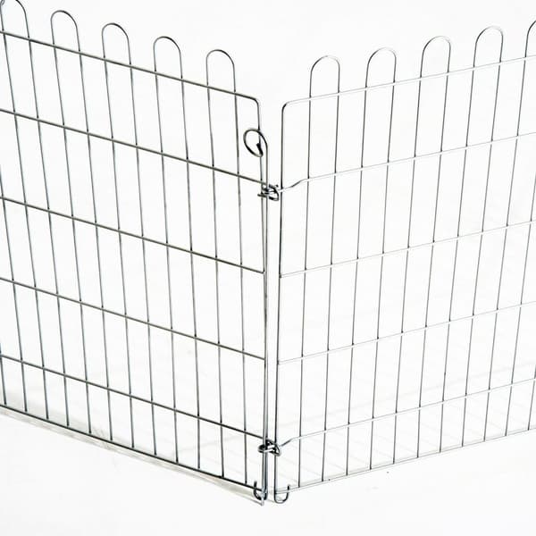 Rootz Outdoor Enclosure Puppy Run - Zilver - Metaal - cm x 24,8 cm x 35,83 cm