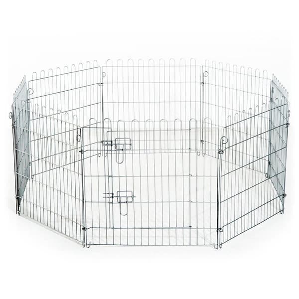 Rootz Outdoor Enclosure Puppy Run - Zilver - Metaal - cm x 24,8 cm x 35,83 cm